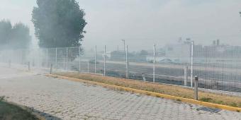 Reportan incendio de pastizales en Texmelucan