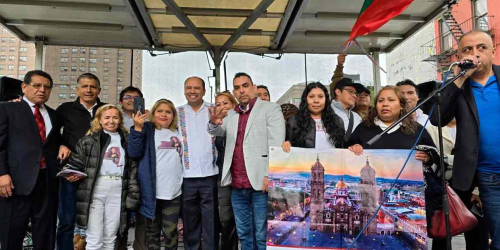 Migrantes poblanos conmemoraron la Batalla de Puebla en Nueva York 