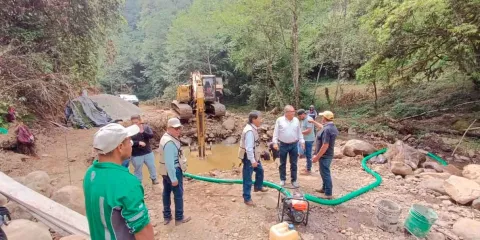 Supervisan obras hídricos para mejorar dotación de agua en Huauchinango  
