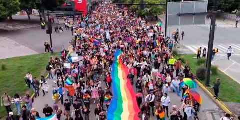 Comunidad LGBTTIQ  marcha contra ley de ciberasedio