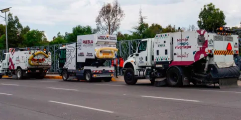 Barredoras del estado y municipio de Puebla unen esfuerzos para poner la capital en orden