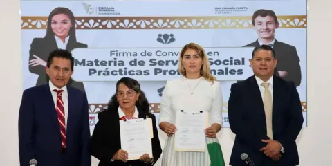 Fiscalía de Puebla firma convenios con universidades para reactivar servicio social y prácticas profesionales