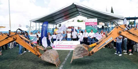 Inicia rehabilitación de la unidad deportiva Emiliano Zapata en San Andrés Cholula