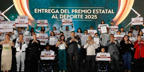 Sin precedentes, Gobierno de Puebla entrega 20 mdp en premios a deportistas ganadores