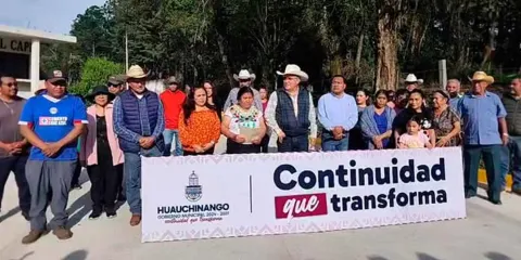 Más calles y caminos pavimentados en Huauchinango