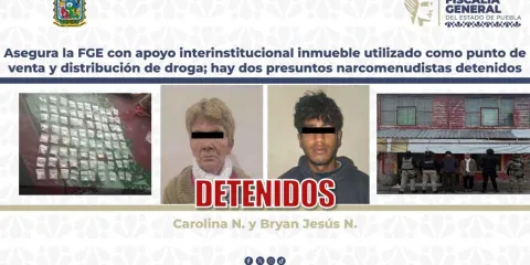 Asegura FGE inmueble por narcomenudeo en Puebla tras operativo conjunto con Marina
