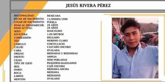 URGE localizar a Jesús Rivera; salió de Texmelucan rumbo a Tijuana 