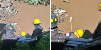Hallan el cuerpo de un hombre flotando en el río Atoyac en Texmelucan