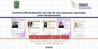 Fiscalía de Puebla localiza con vida a cinco personas reportadas como desaparecidas