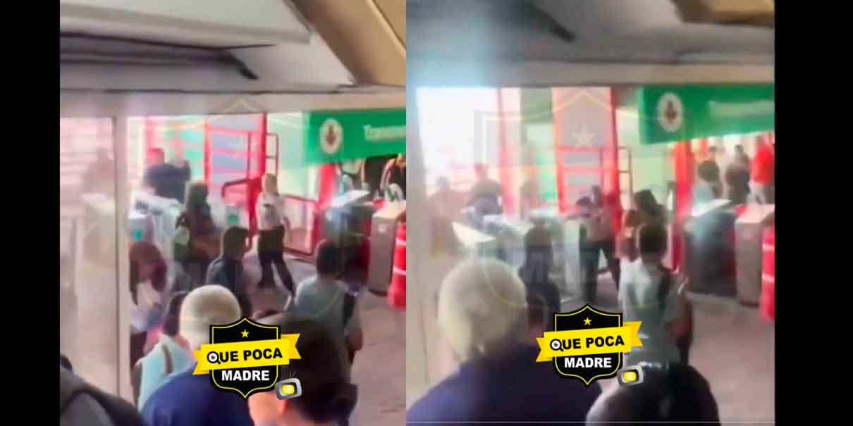 VIDEO.  Brutal agresión a guardia de seguridad MUJER en el Metro de Monterrey desata indignación