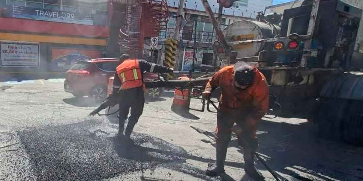 Campaña Capitalina Bacheando Puebla: refuerza atención en vialidades secundarias de la capital