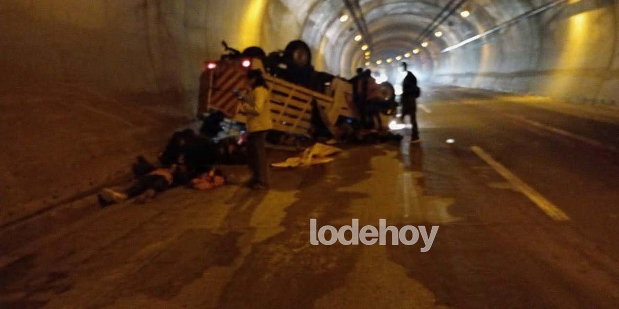 Accidente en el Túnel Las Pilas deja varios lesionados en la México–Tuxpan