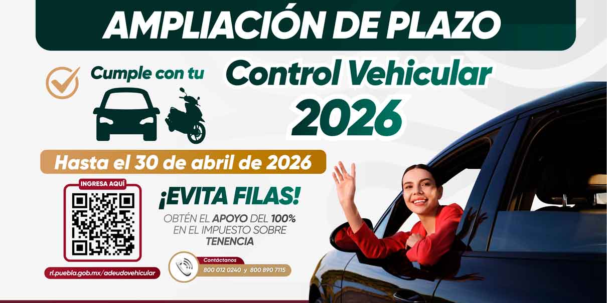 Un mes más para pagar tu Control Vehicular 