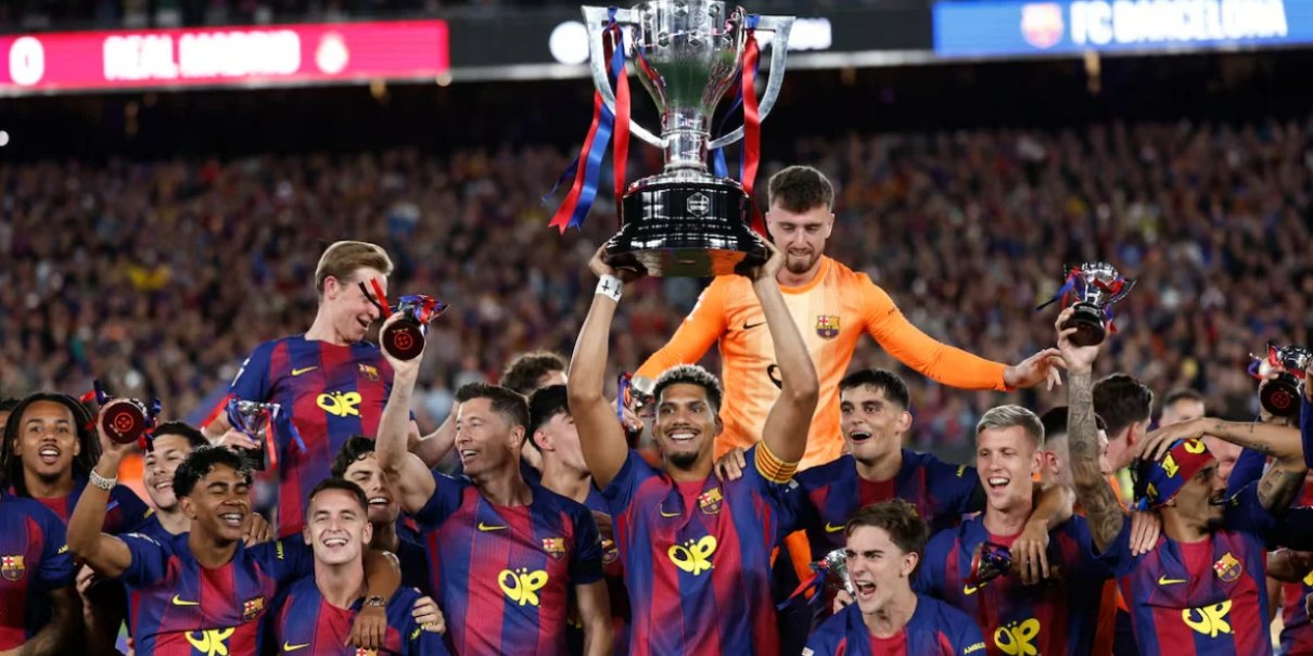 Hansi Flick conquista LaLiga con Barcelona tras vencer al Real Madrid en el Clásico