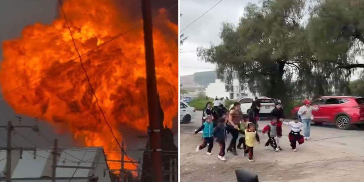 Explosión en Tepeaca: estalla almacén clandestino de gas LP y evacúan a más de 800 alumnos