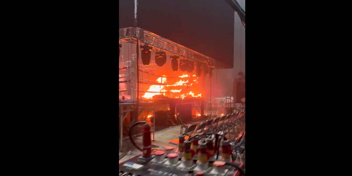 Grupo armado irrumpe en función de box de influencers: dispara y quema el ring en Hermosillo. VIDEO