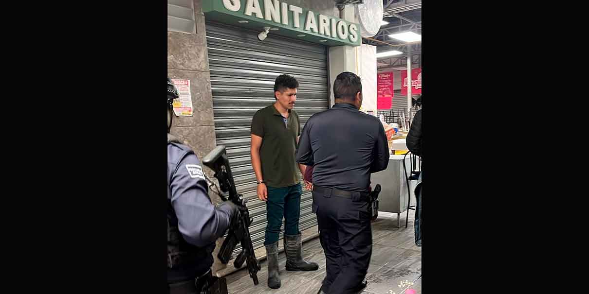 Presunto ladrón es retenido y golpeado en Mercado Domingo Arenas