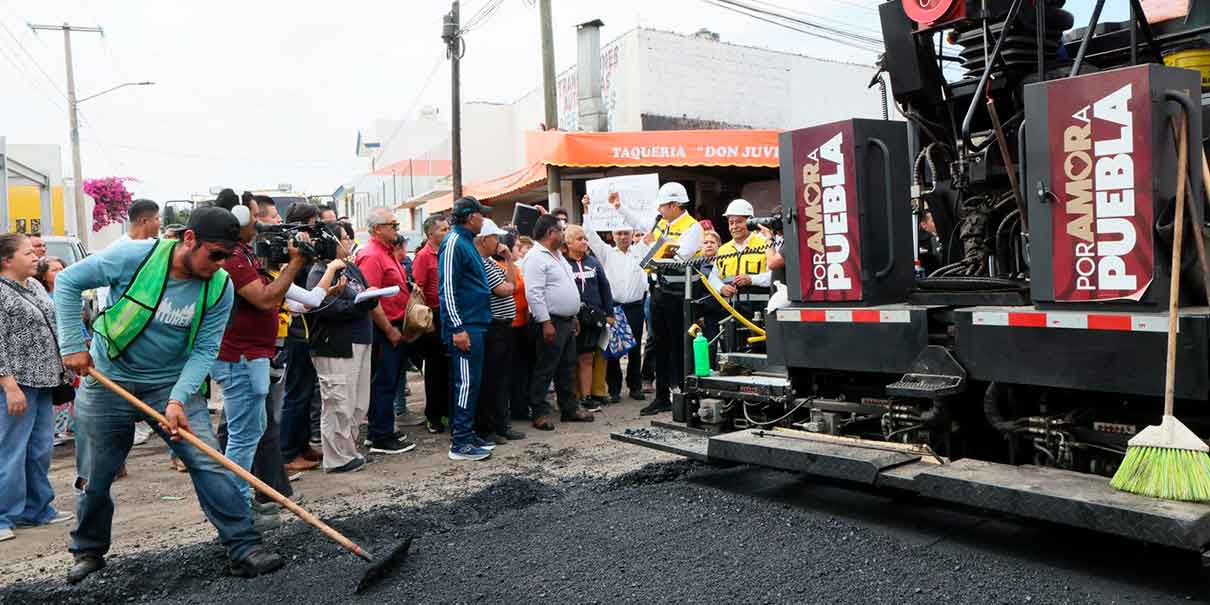 Puebla intervendrá 28 mil calles este año; meta es llegar a 150 mil en 2030
