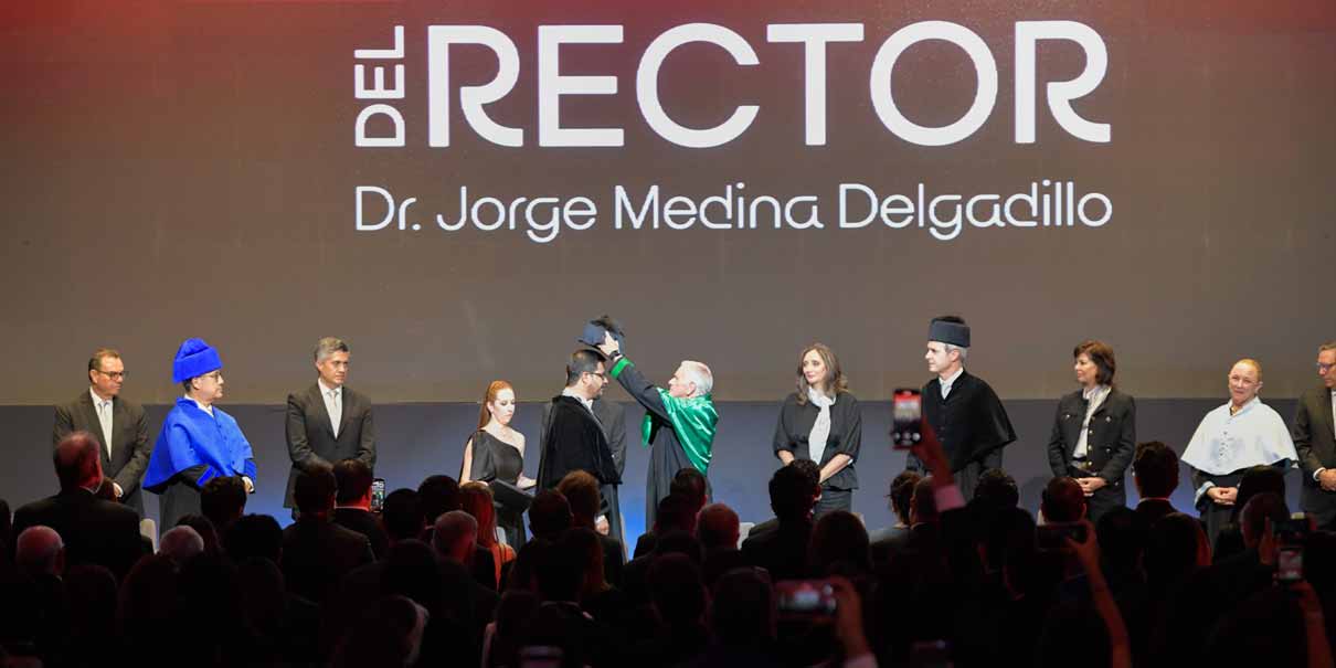 Jorge Medina, el nuevo rector de Upaep; Emilio José Baños rindió su último informe