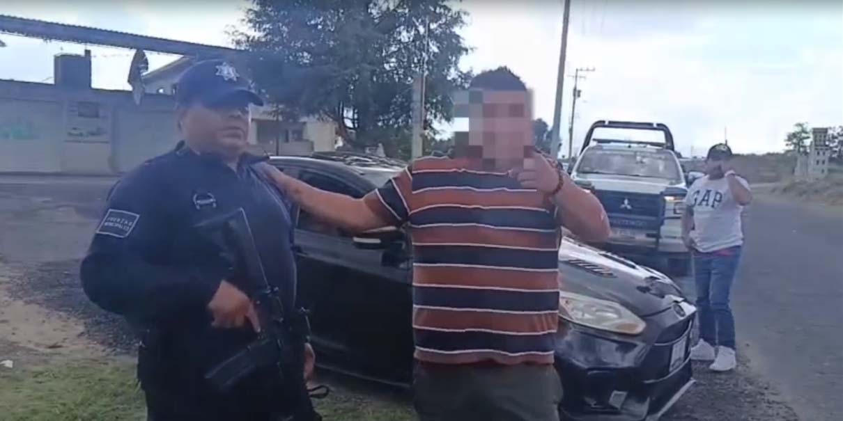 Policías salvan a tlaxcalteca de asalto con falsa venta de auto en Chiautzingo