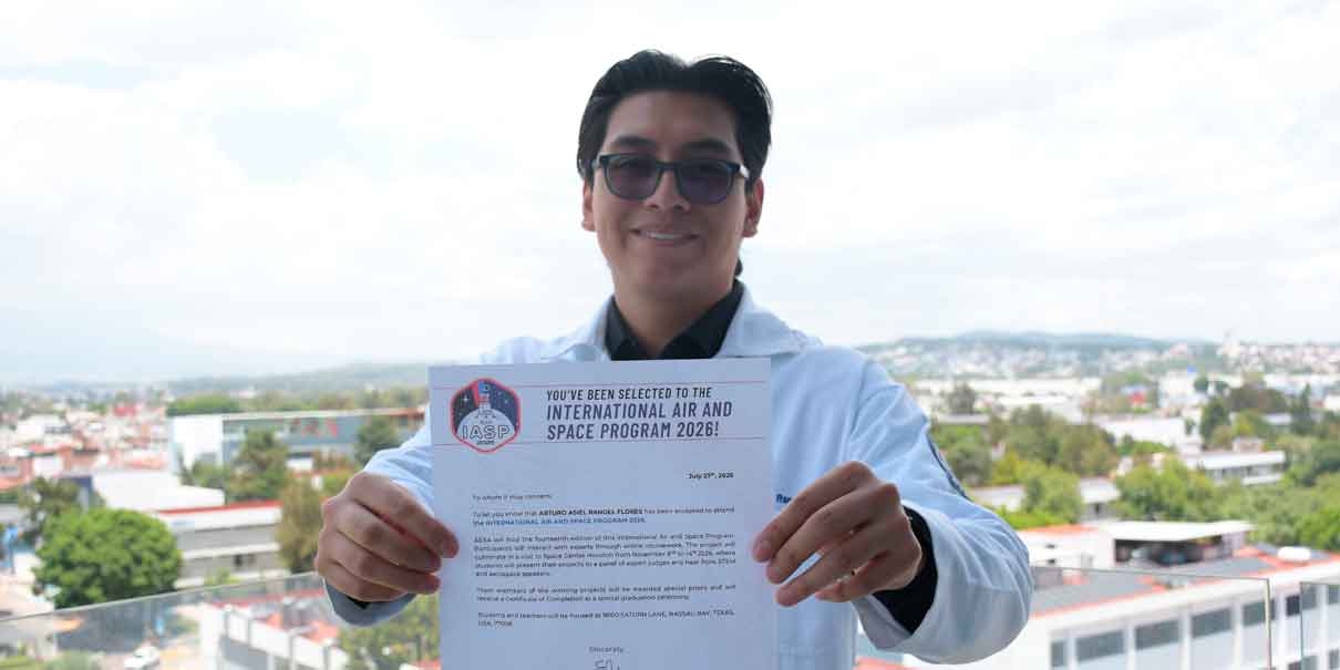 De estudiar cáncer en la BUAP a investigar células en el espacio