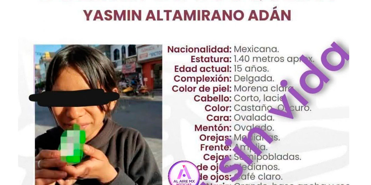 Confirman por ADN identidad de adolescente desaparecida y hallada muerta