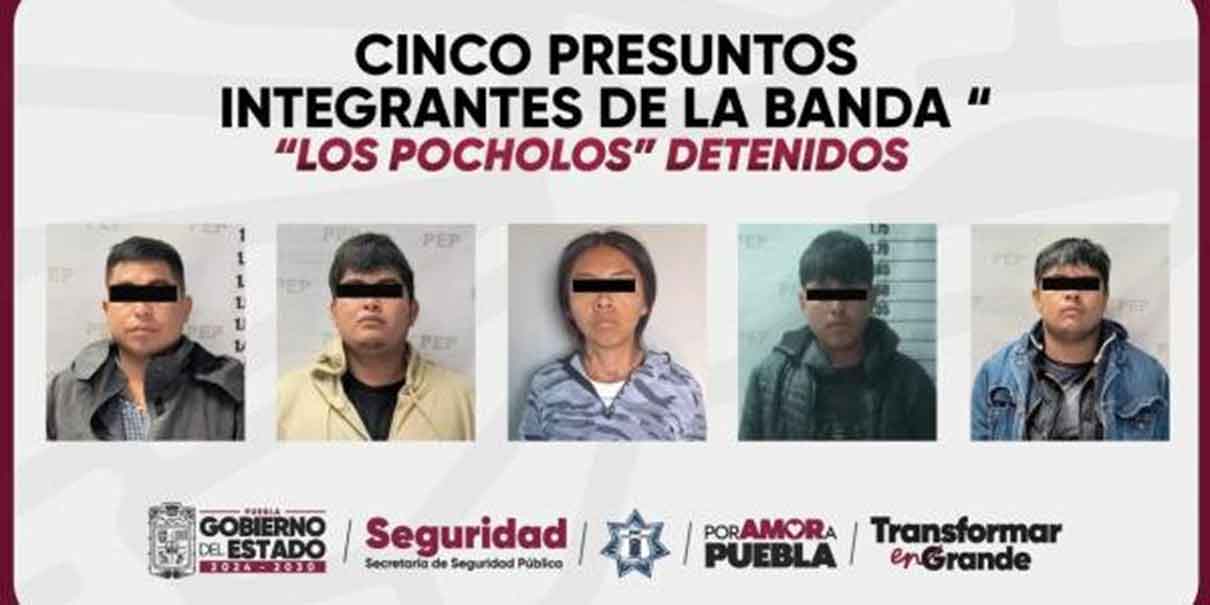 Detienen en Huixcolotla a cinco; mujer estaría ligada a Los Pocholos