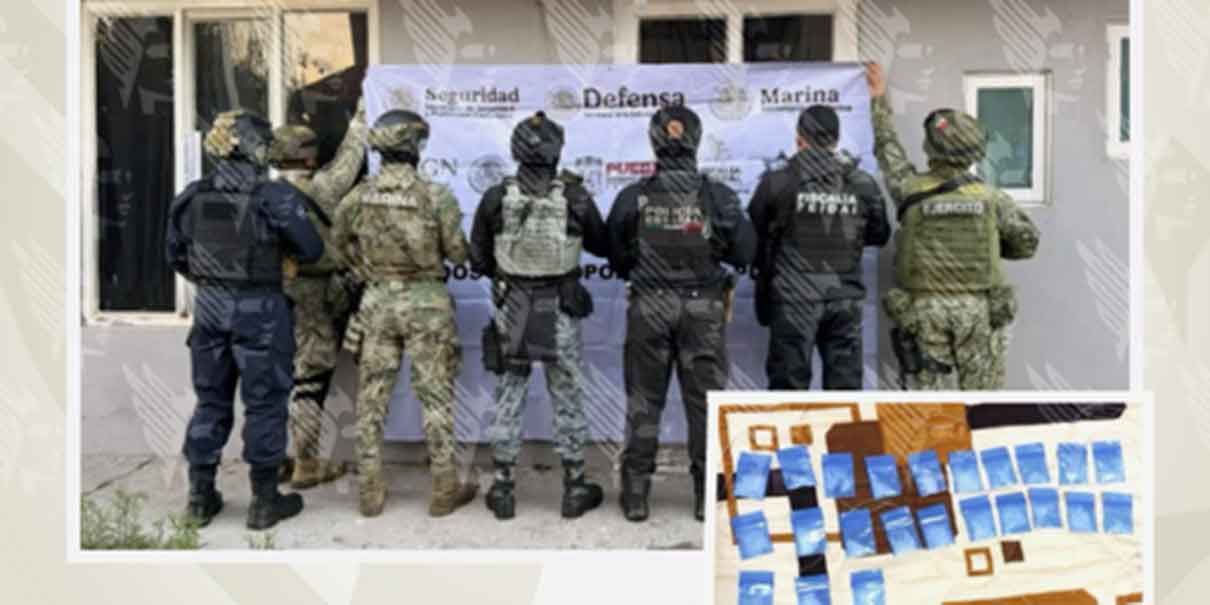 Cateo en Texmelucan deja 23 bolsas con presunto cristal aseguradas