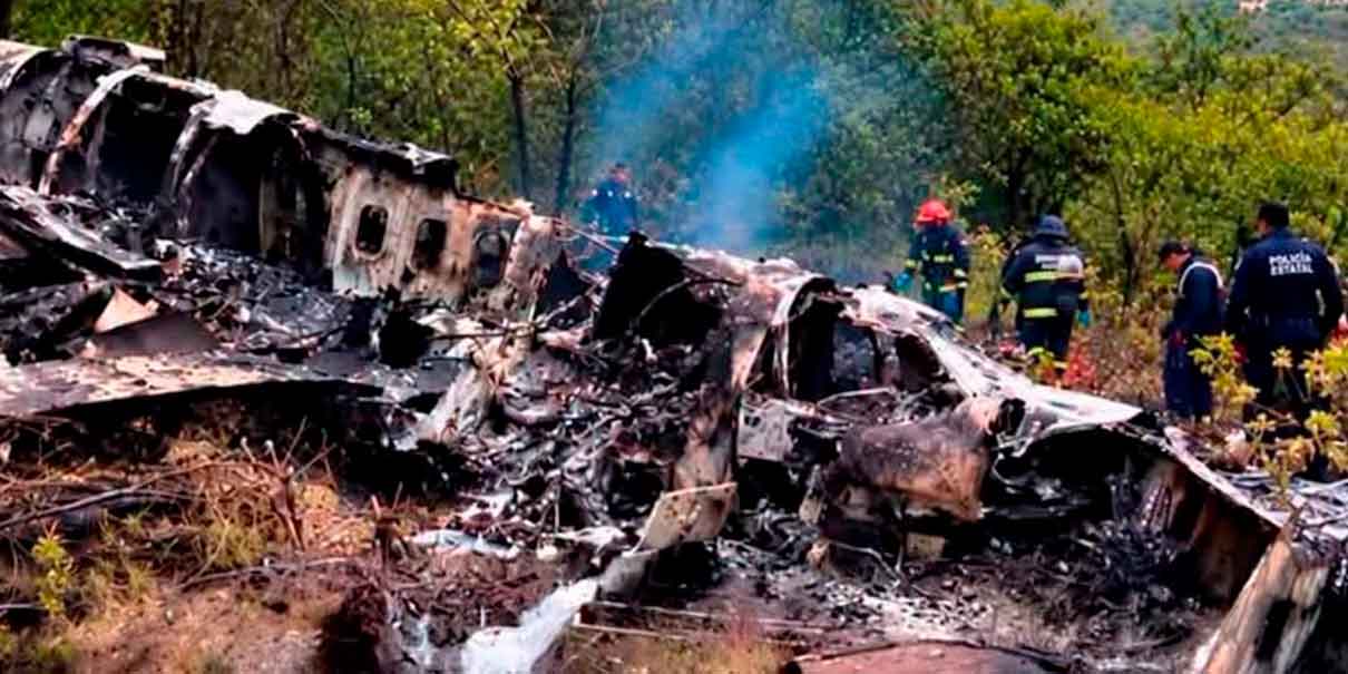 Fiscalía indaga posible atentado tras caída de jet en Nayarit