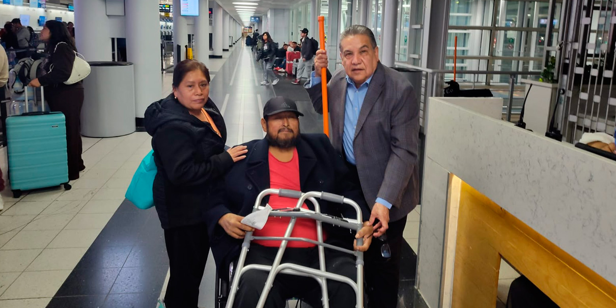 Gobierno Estatal fortalece conexión Puebla-Chicago y facilita traslado humanitario de migrante