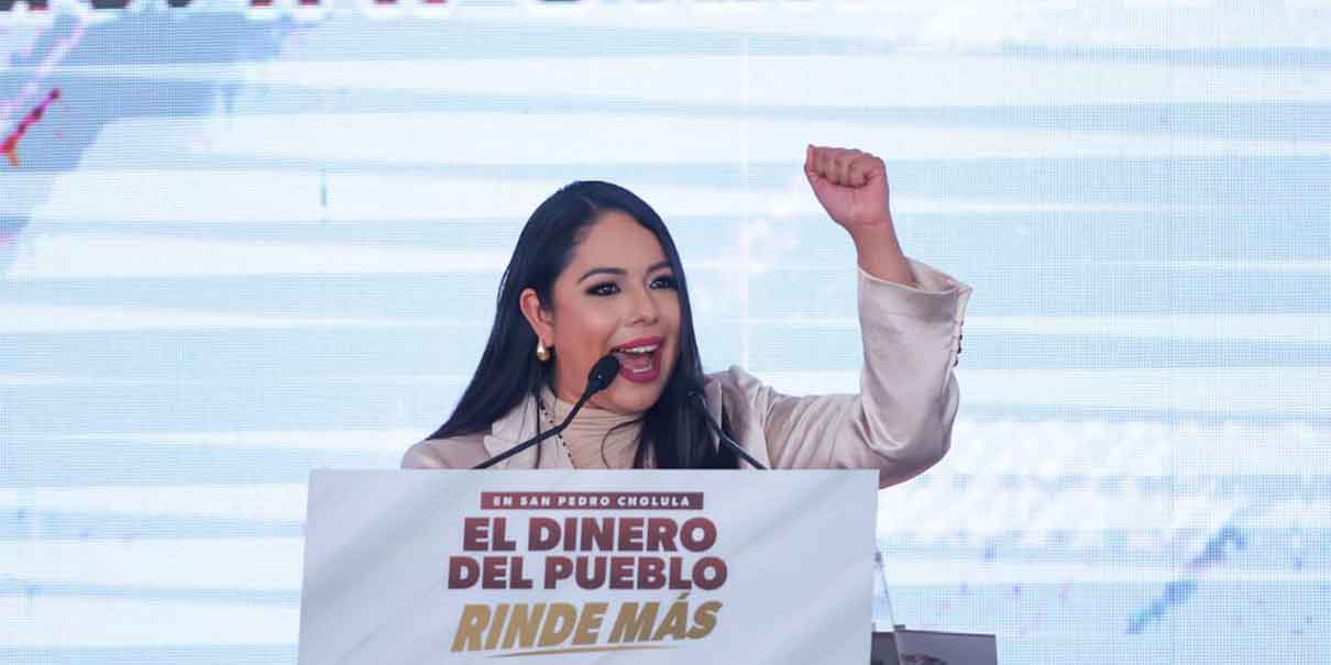 Tonantzin Fernández destaca más de 80 obras en San Pedro Cholula durante su informe
