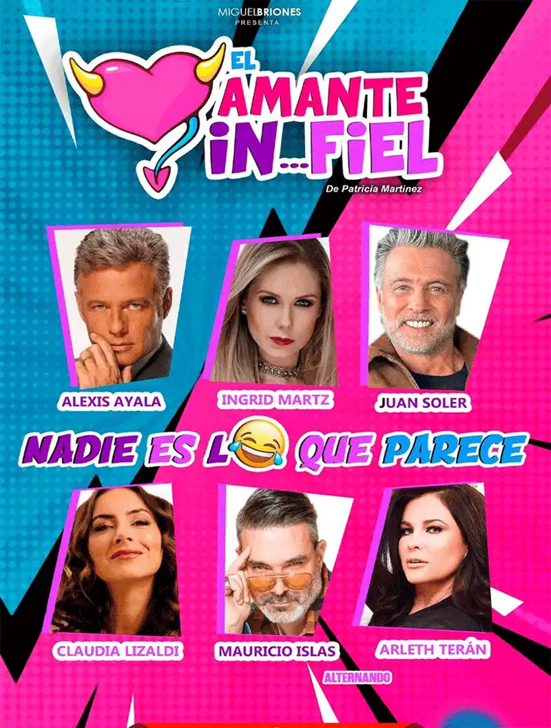 Infidelidades, giros inesperados y risas aseguradas en “El Amante Infiel” en Puebla