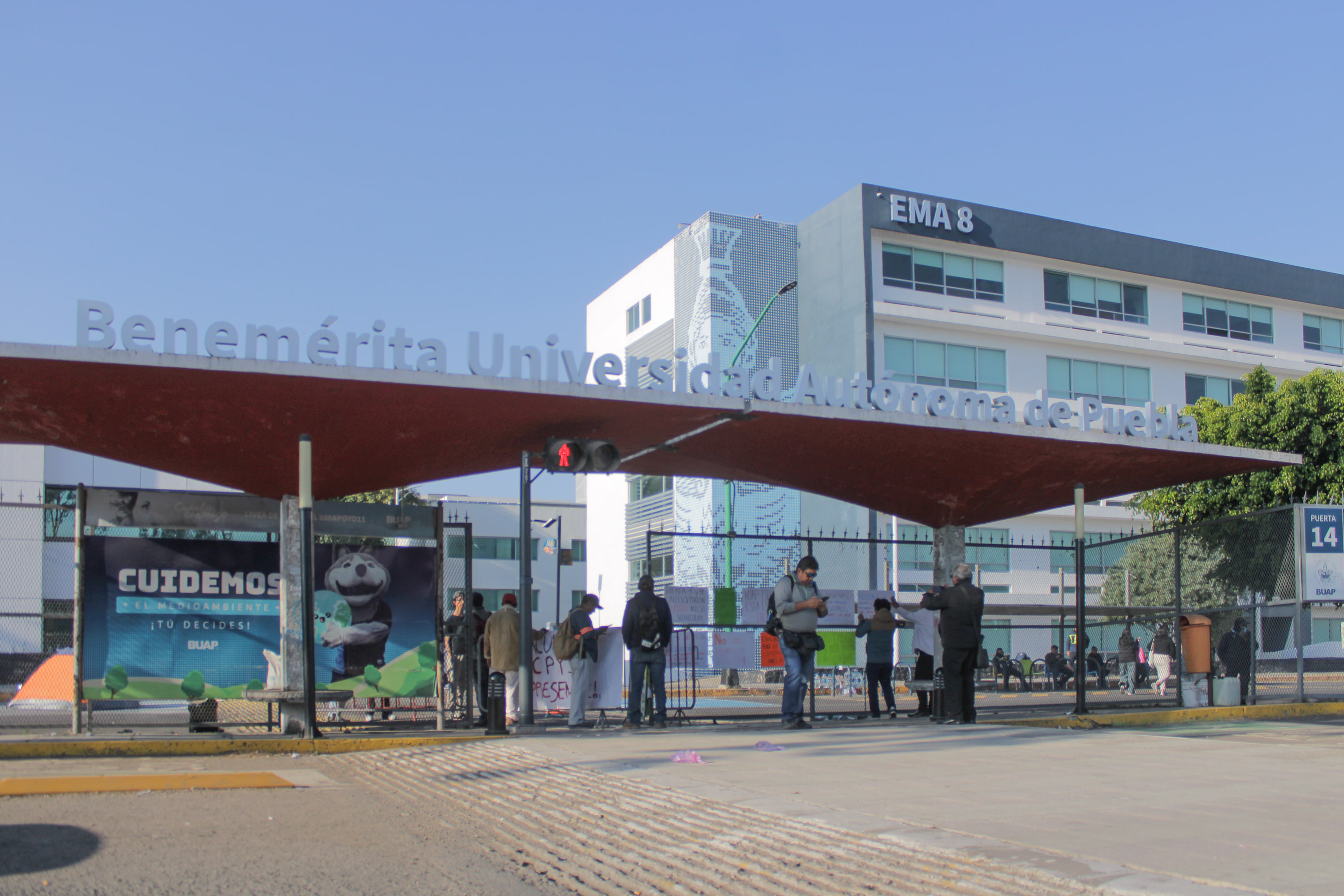 Protesta en la BUAP