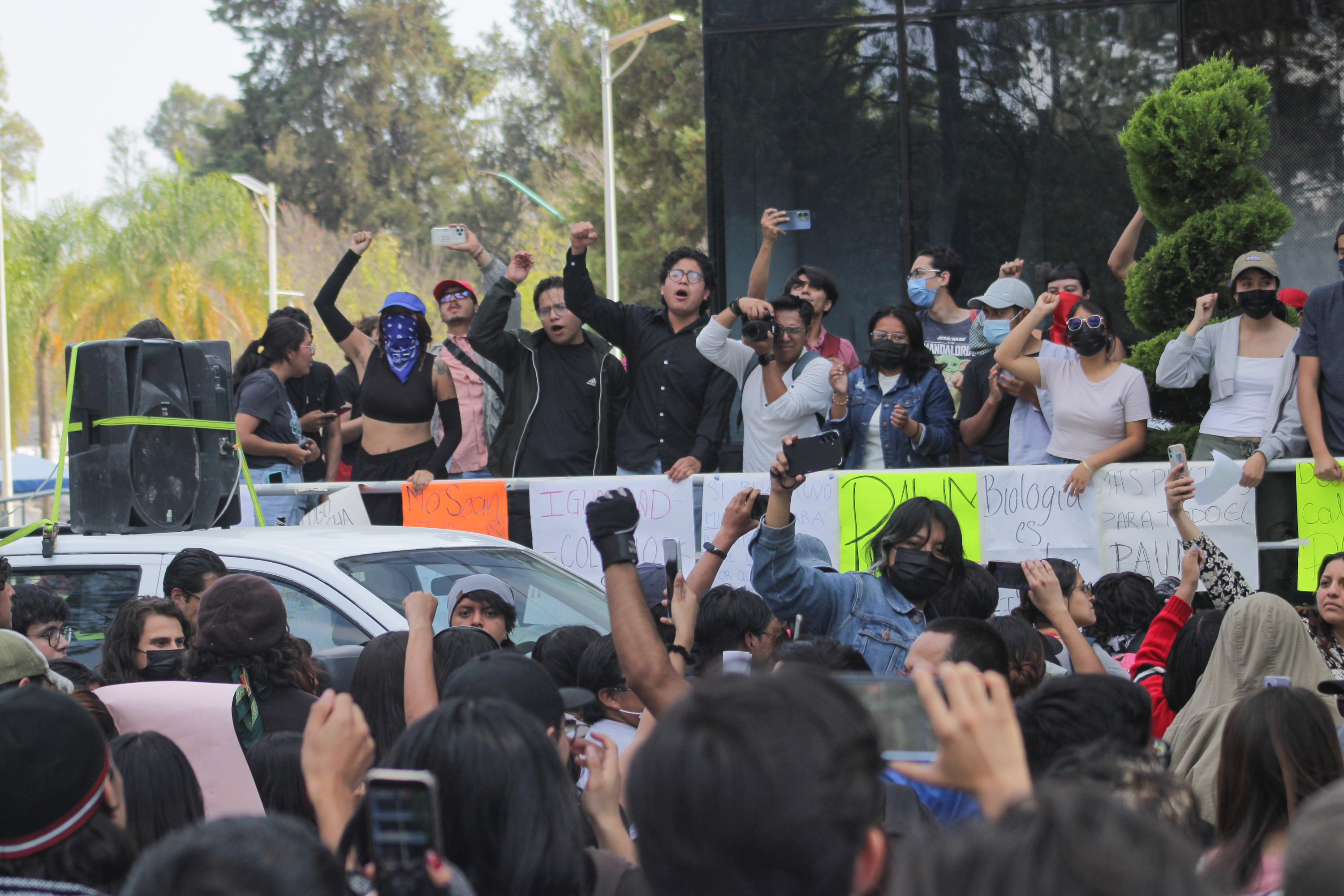 Protesta en la BUAP