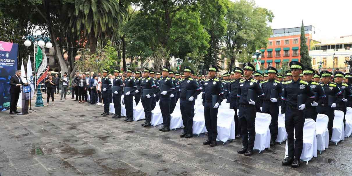 95 nuevos policías municipales toman protesta en Puebla capital