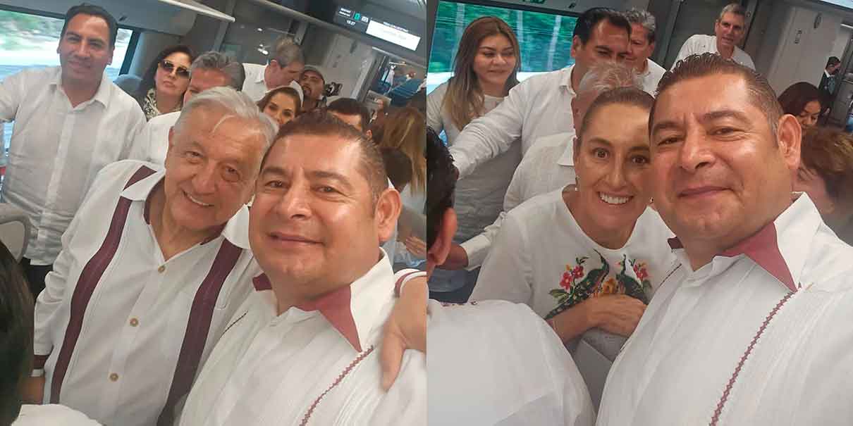 Alejandro Armenta con AMLO