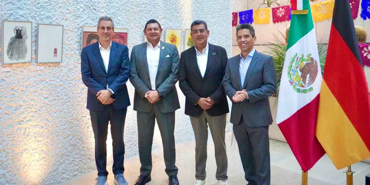 Armenta promueve cooperación internacional con Alemania para la innovación en Puebla