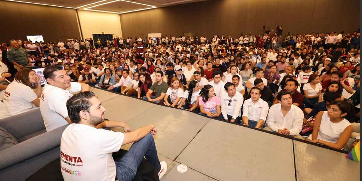 Armenta reforzará el acceso a la educación para las y los jóvenes de Puebla