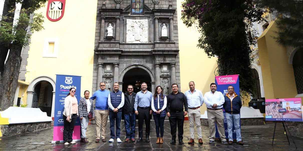 Ayuntamiento da mantenimiento a fachadas de tres templos de Puebla Capital