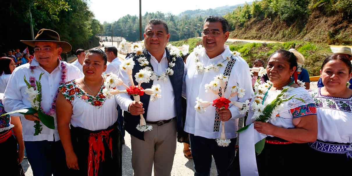 Con obra carretera, gobierno de Puebla favorece desarrollo en Chiconcuautla