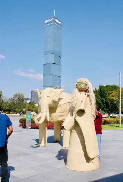 Con piezas de artesanales de palma, Tepeojuma se hace presente en el Museo Barroco