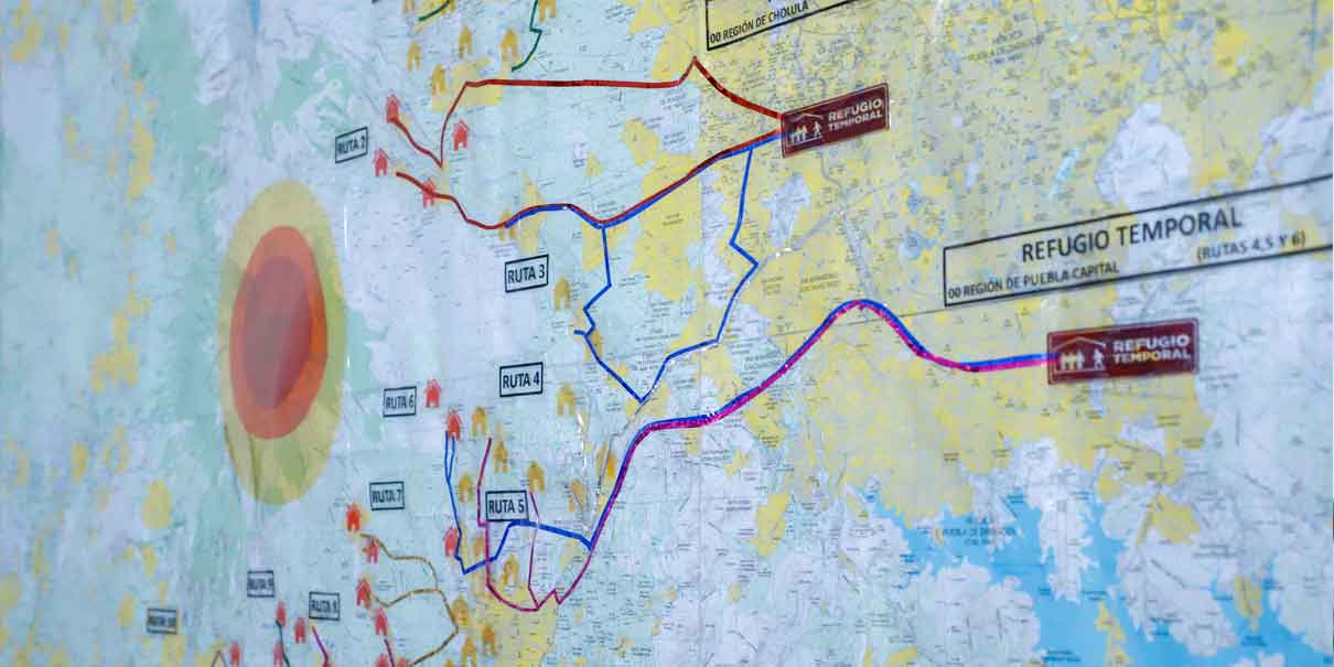 En territorio, el gobernador Armenta supervisa rutas del Popocatépetl