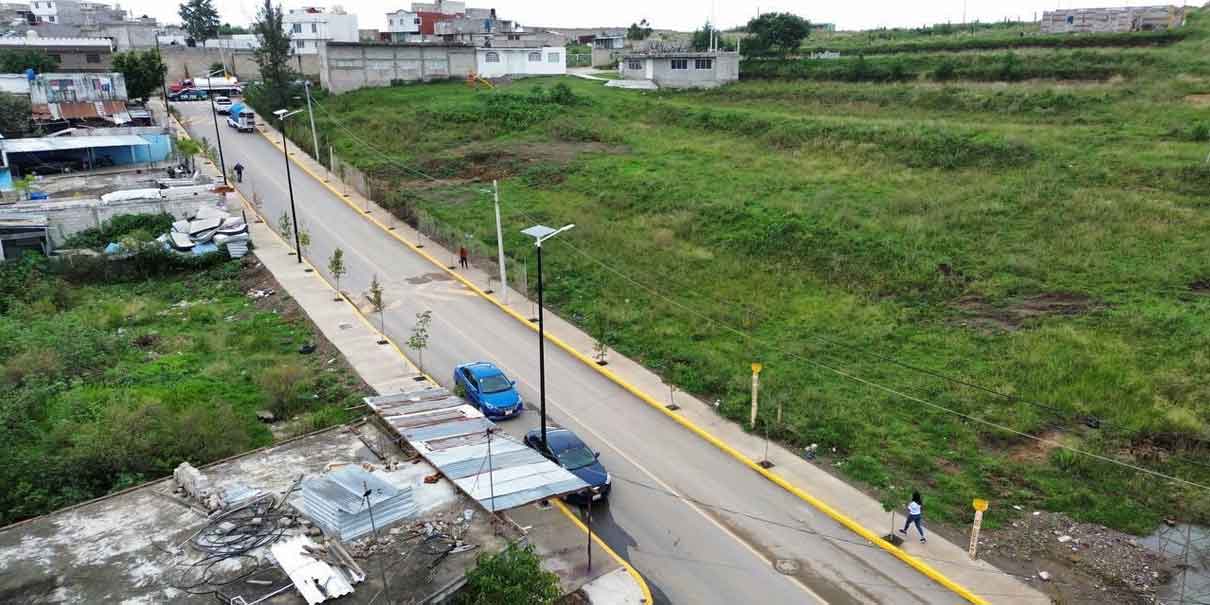 Entregan obra de la prolongación del Conde en Xochimehuacán