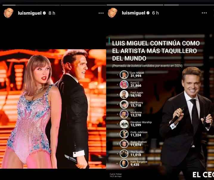 FOTO de Luis Miguel con Taylor Swift despierta rumores sobre una colaboración