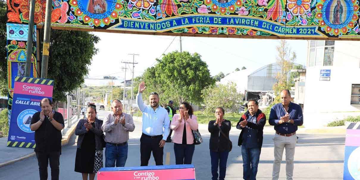 Gobierno municipal renueva calle Constitución en Santo Tomás Chautla