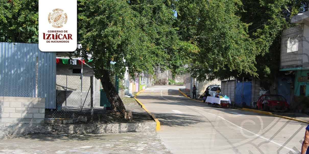 Habitantes de Izúcar recibieron obras de electrificación, drenaje y pavimentación