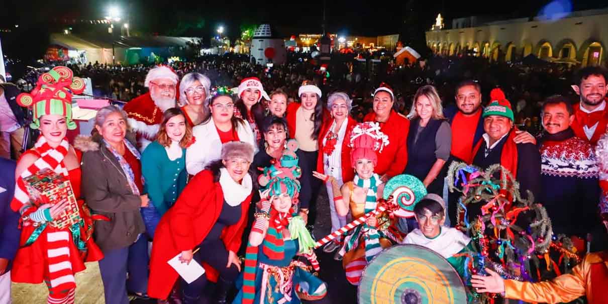 La magia de las fiestas decembrinas a llegó a San Pedro Cholula