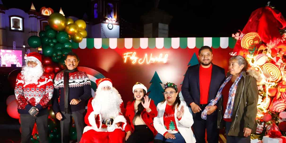 La magia de las fiestas decembrinas a llegó a San Pedro Cholula