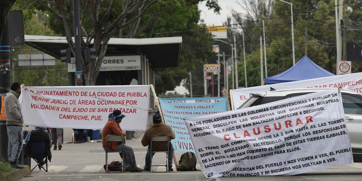 Levantar bloqueo de ejidatarios es responsabilidad del Ayuntamiento de Puebla, dijo el gobernador