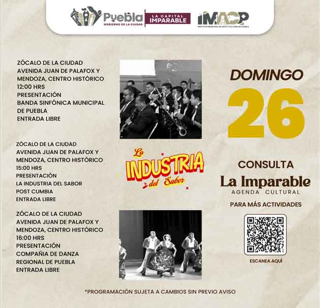 Estas son las actividades culturales gratuitas de fin de semana en Puebla capital